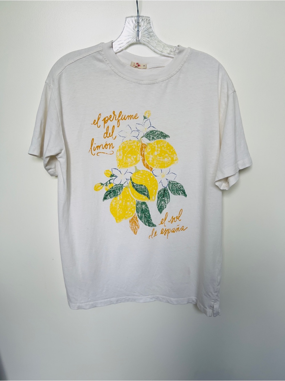 Marine Layer Hemp women’s White Lemon Graphic Tee - Picture 4 of 6